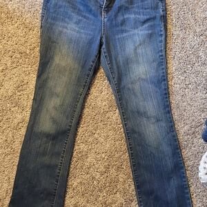 Seven7 Women's Boot Cut Jeans in Deep Blue